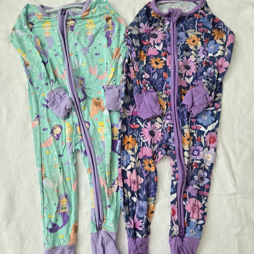 Little Sleepies 6-12mo,  2 Pair